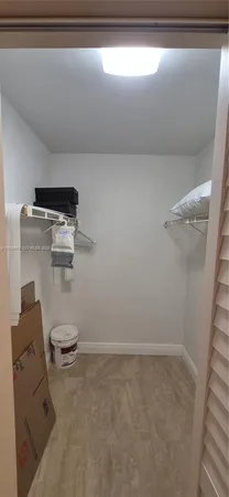 a view of a storage room