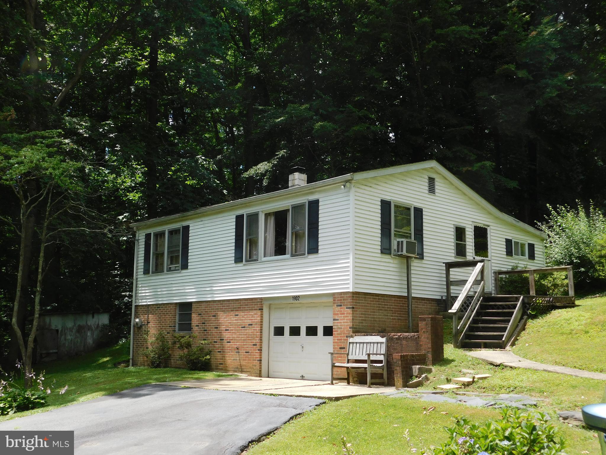 1902 Ruffs Mill Road Bel Air, MD 21015 - Photo 1 of 23 Front View with Garage and Side Entry Deck