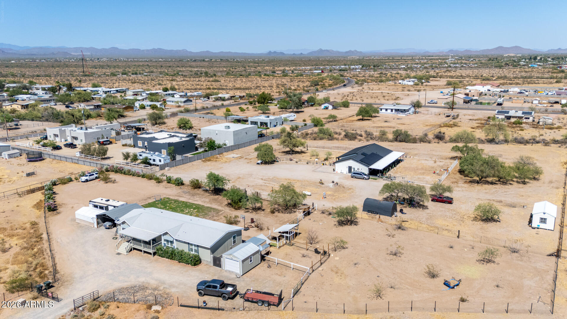 22417 West Dove Valley Road Wittmann, AZ 85361 - Photo 49 of 53 an aerial view of residential building and lake