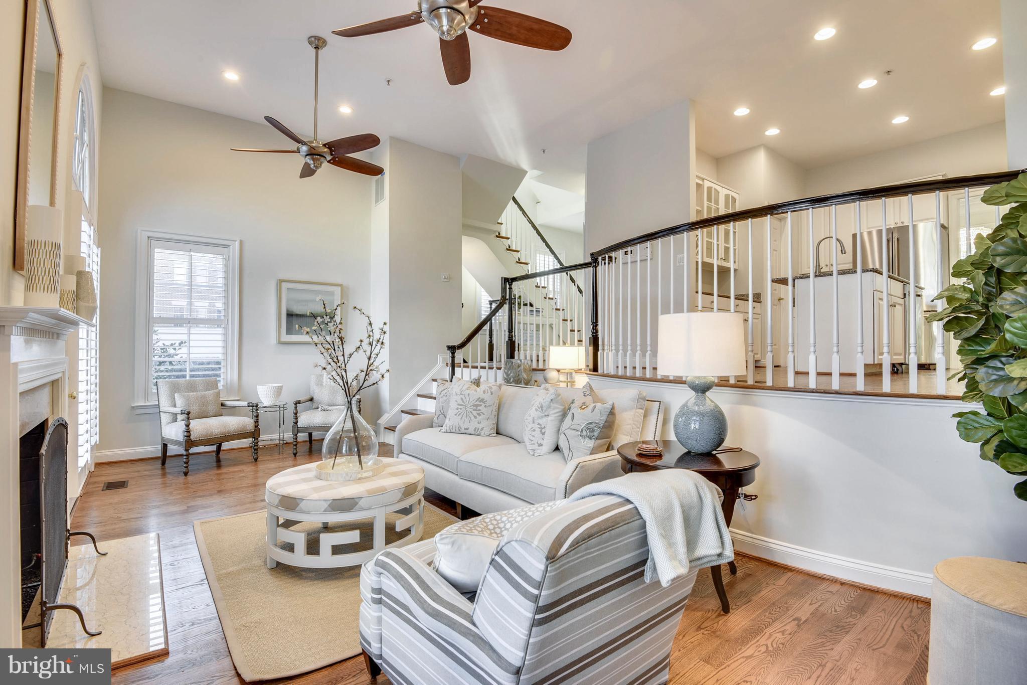 8501 Halston Way Bethesda, MD 20814 - Photo 13 of 29 Open family room with refinished hardwood floors