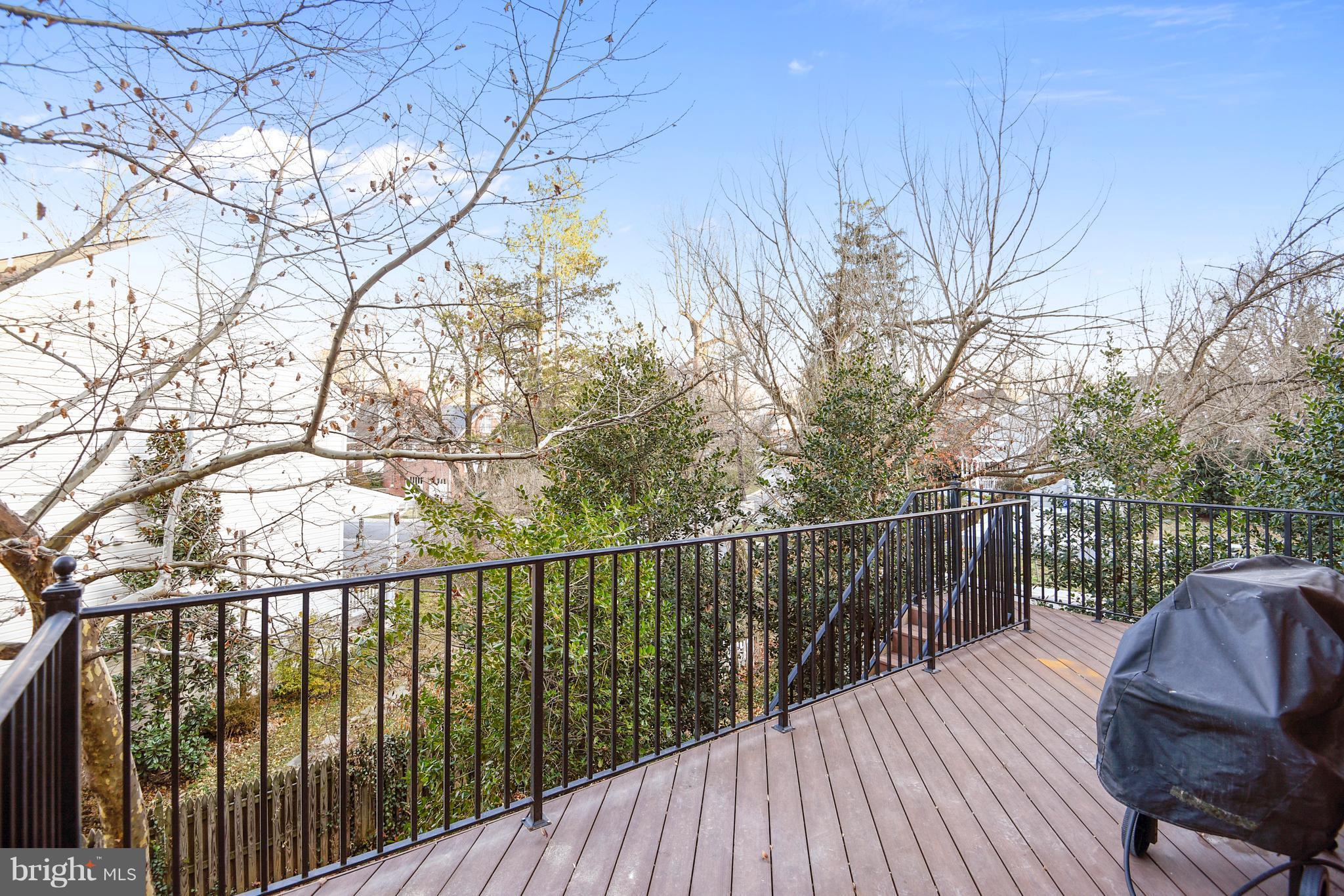 8501 Halston Way Bethesda, MD 20814 - Photo 27 of 29 Newer Composite Deck with Wrought Iron Rail