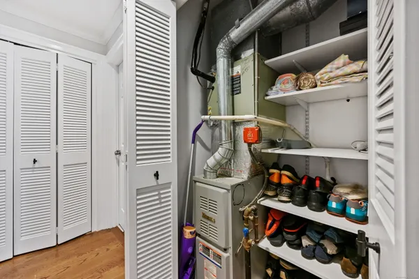 a view of water heater room