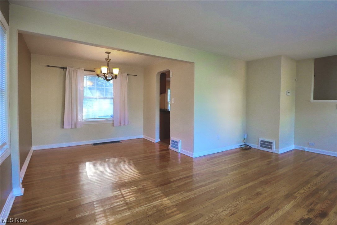1351 Dill Road Cleveland, OH 44121 - Photo 3 of 24 View of hardwood floored spare room