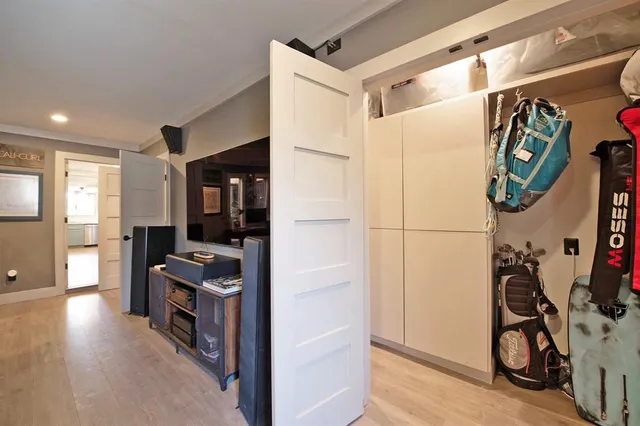 a view of a walk in closet