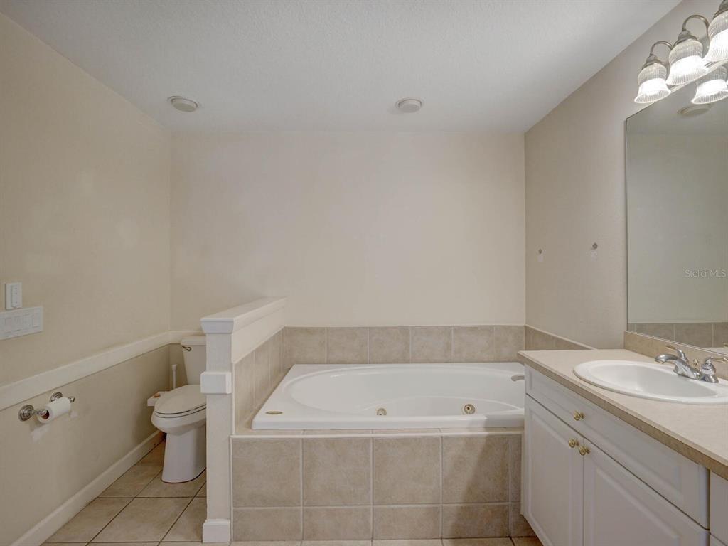 2217 Rising Creek Court Dunedin, FL 34698 - Photo 26 of 45 a bathroom with a white bath tub a toilet and a sink