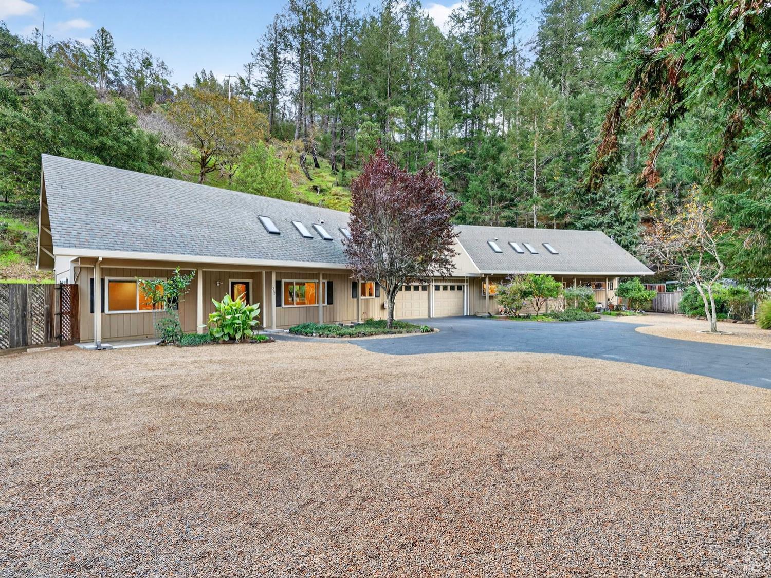 1290 Adobe Canyon Road Kenwood, CA 95452 - Photo 61 of 62 a view of a house with a street