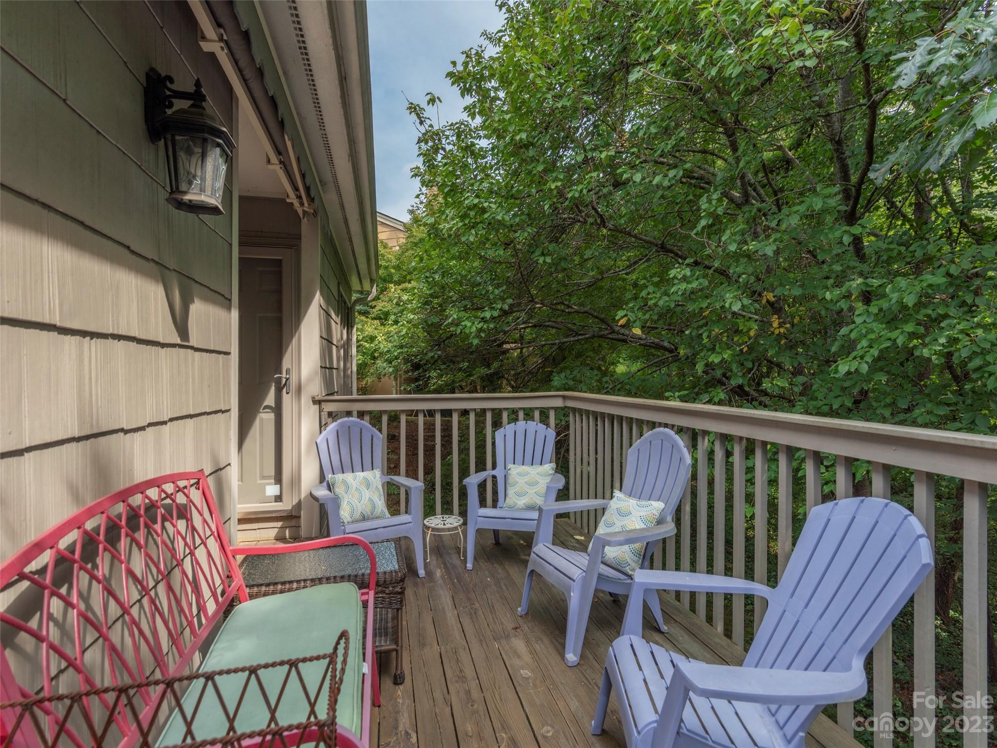 106 Beaver Ridge Road Asheville, NC 28804 - Photo 8 of 19 a view of balcony with furniture