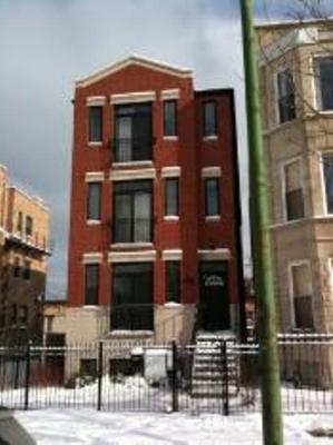 a front view of a multi story building