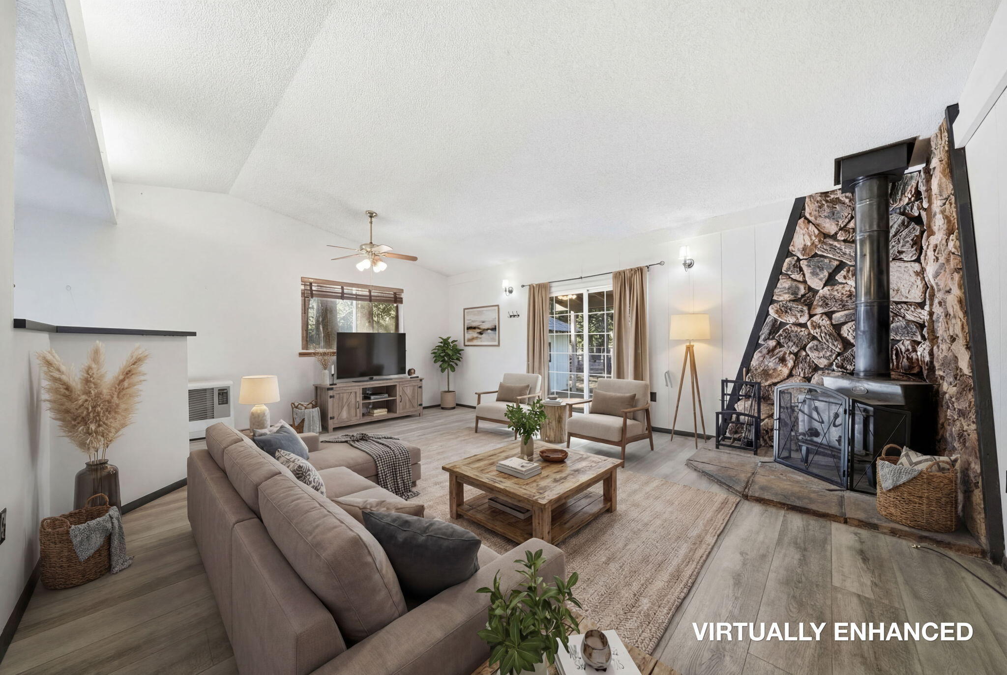 8489 Starlite Pines Road Shingletown, CA 96088 - Photo 3 of 26 a living room with furniture and wooden floor