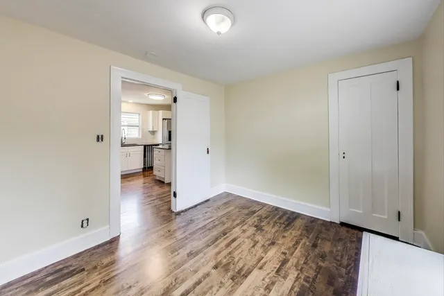 a view of an empty room