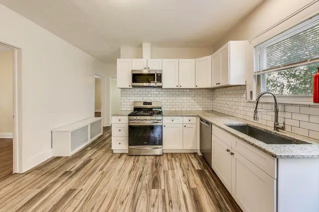 a view of a room with shelf