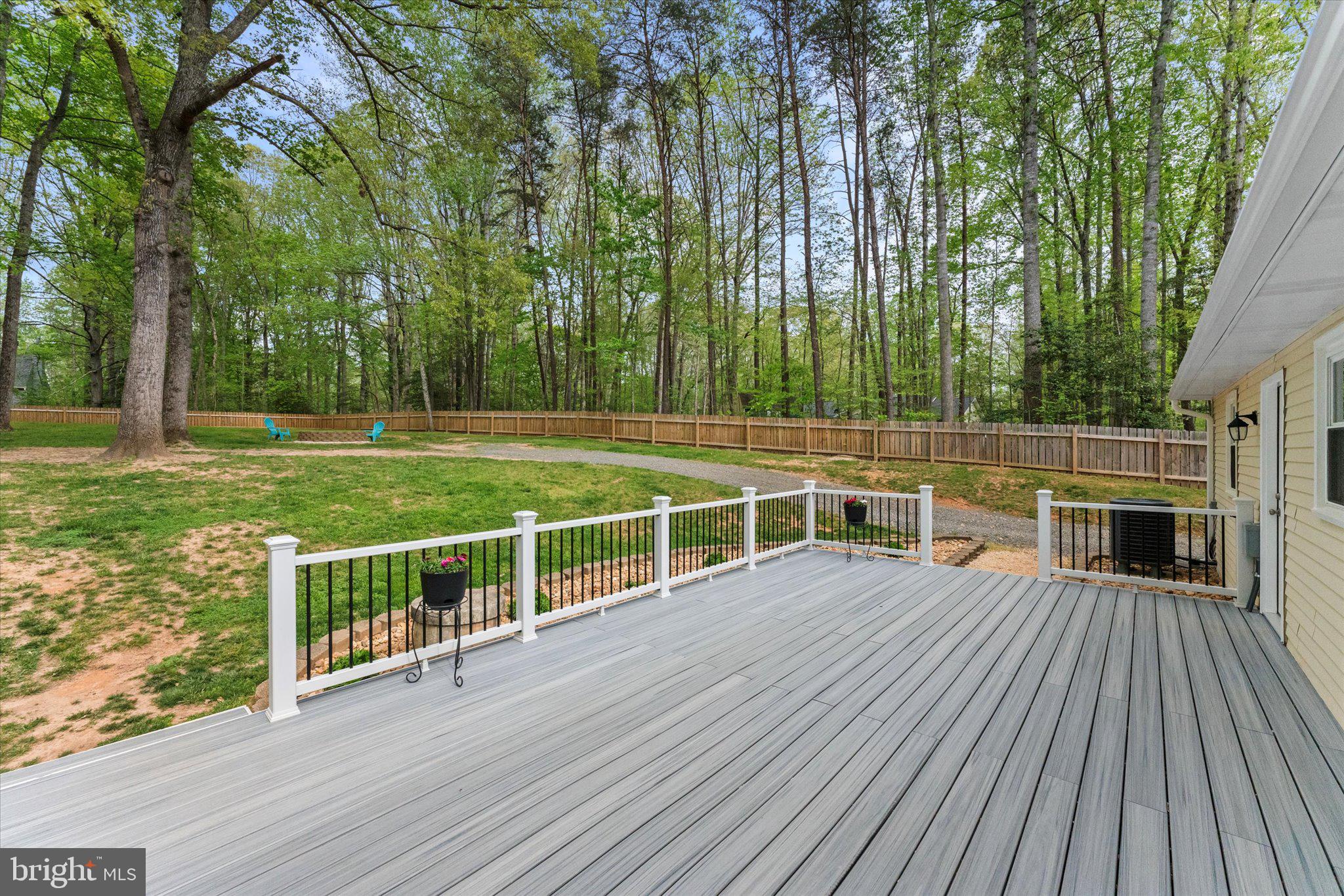 8 Colyer Road Fredericksburg, VA 22406 - Photo 47 of 56 a view of a roof deck with wooden floor and fence