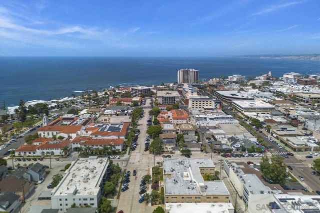 an aerial view of a city