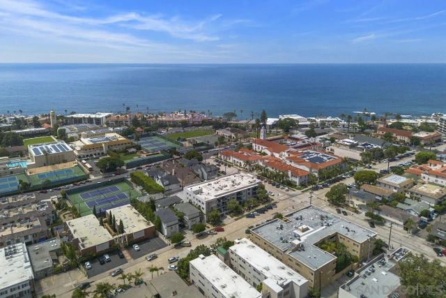 an aerial view of a city