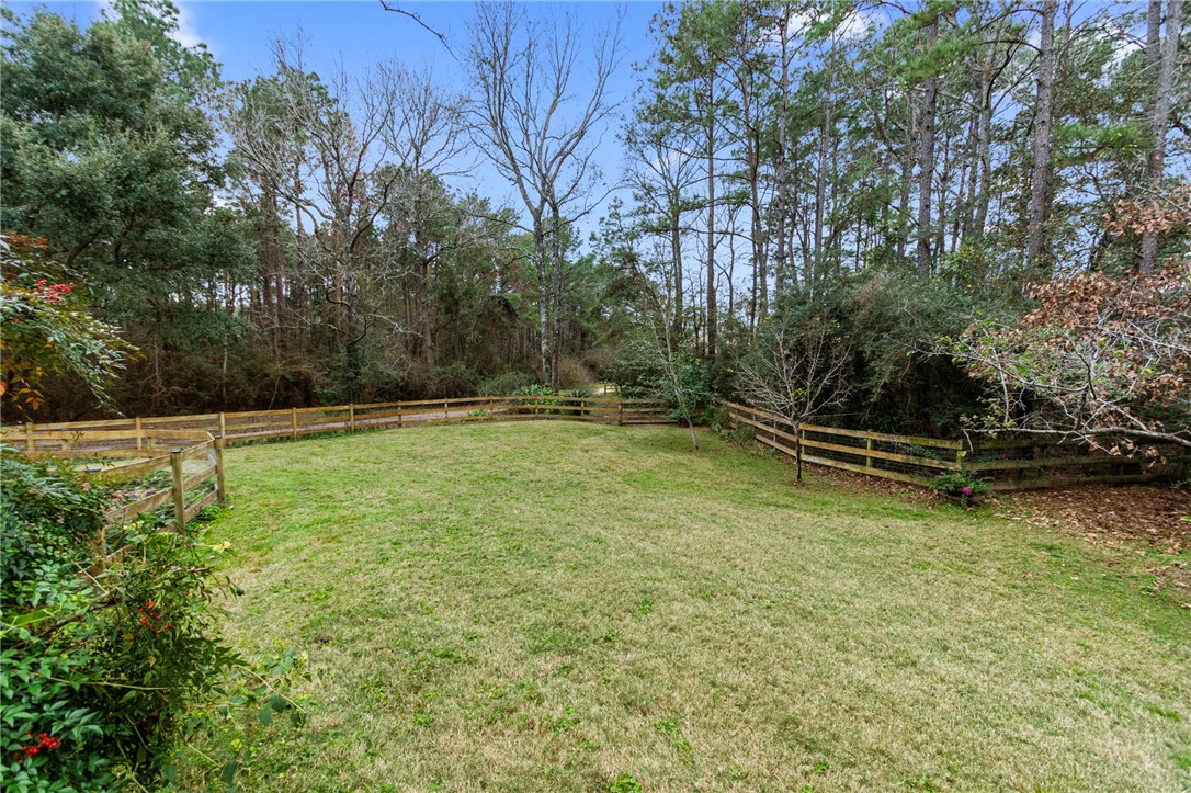 322 Whispering Meadow Magnolia, TX 77355 - Photo 25 of 34 a backyard of a house with lots of green space
