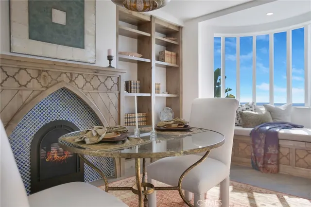 a view of a bathroom with a glass door shower