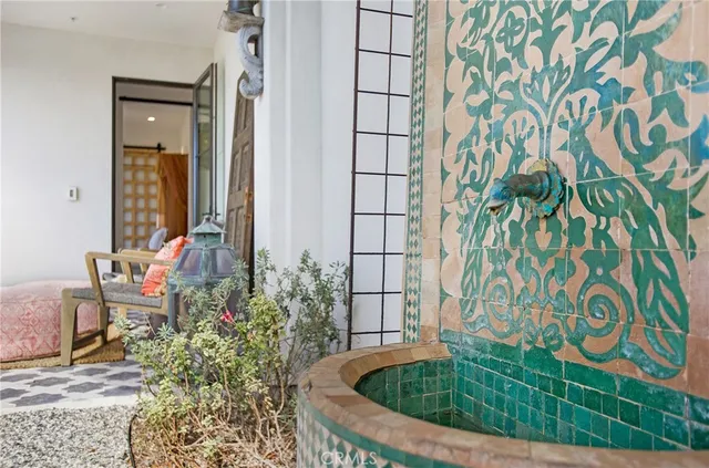 an aerial view of residential house with outdoor space