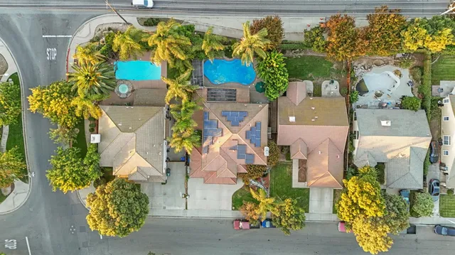 a view of a city with an ocean view