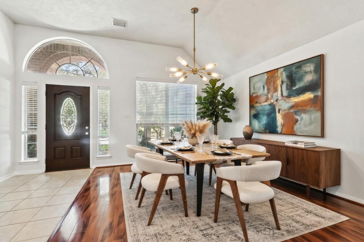 31235 Windcrest Park Lane Spring, TX 77386 - Photo 5 of 50 a view of a dining room with furniture window and wooden floor