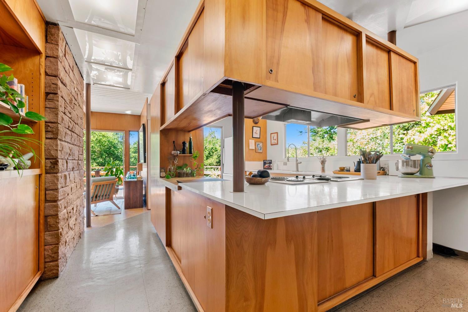 2140 Hyland Court Santa Rosa, CA 95404 - Photo 25 of 51 a kitchen with stainless steel appliances a sink a counter top space and a view of living room