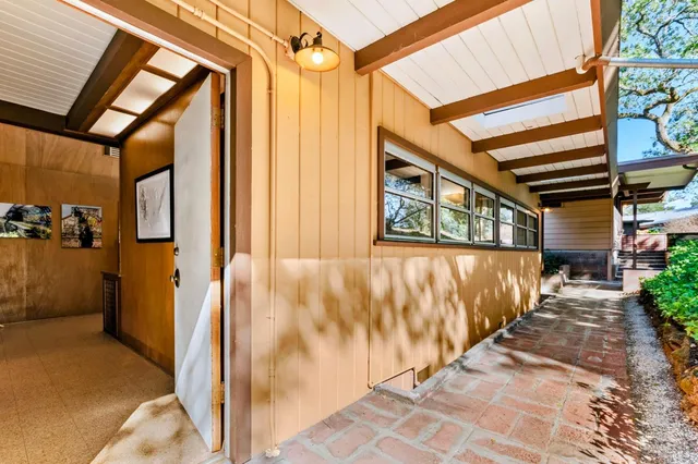 a view of a house with a outdoor space