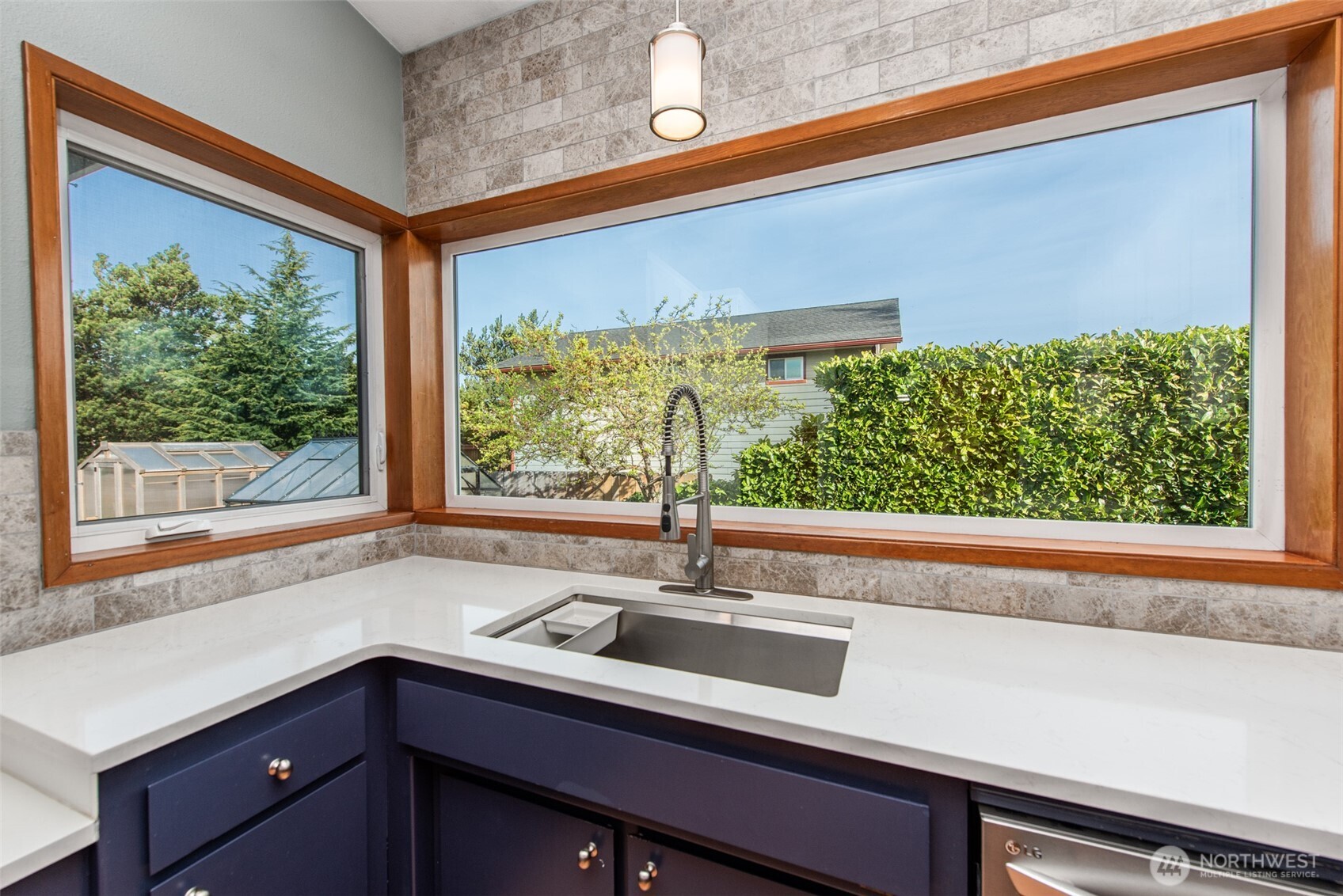 151 Nicole Place Sequim, WA 98382 - Photo 13 of 40 a view of a sink and a large window