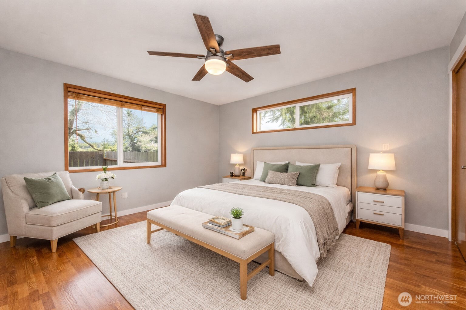 151 Nicole Place Sequim, WA 98382 - Photo 26 of 40 a bedroom with a bed and a couch