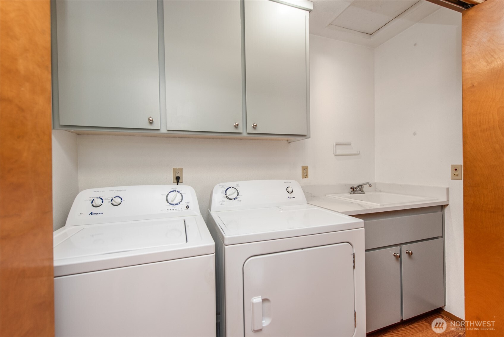 151 Nicole Place Sequim, WA 98382 - Photo 30 of 40 a view of storage and utility room with washer and dryer