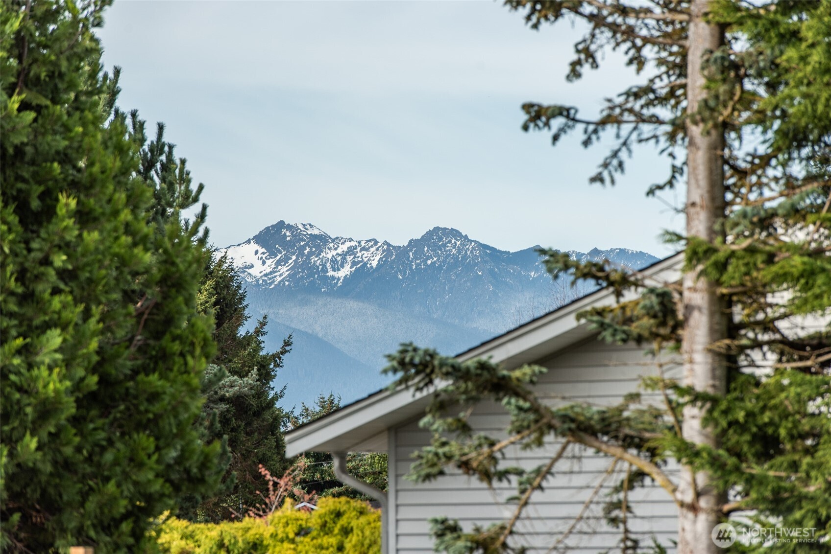 151 Nicole Place Sequim, WA 98382 - Photo 31 of 40 an aerial view of a house a yard and mountain view in back