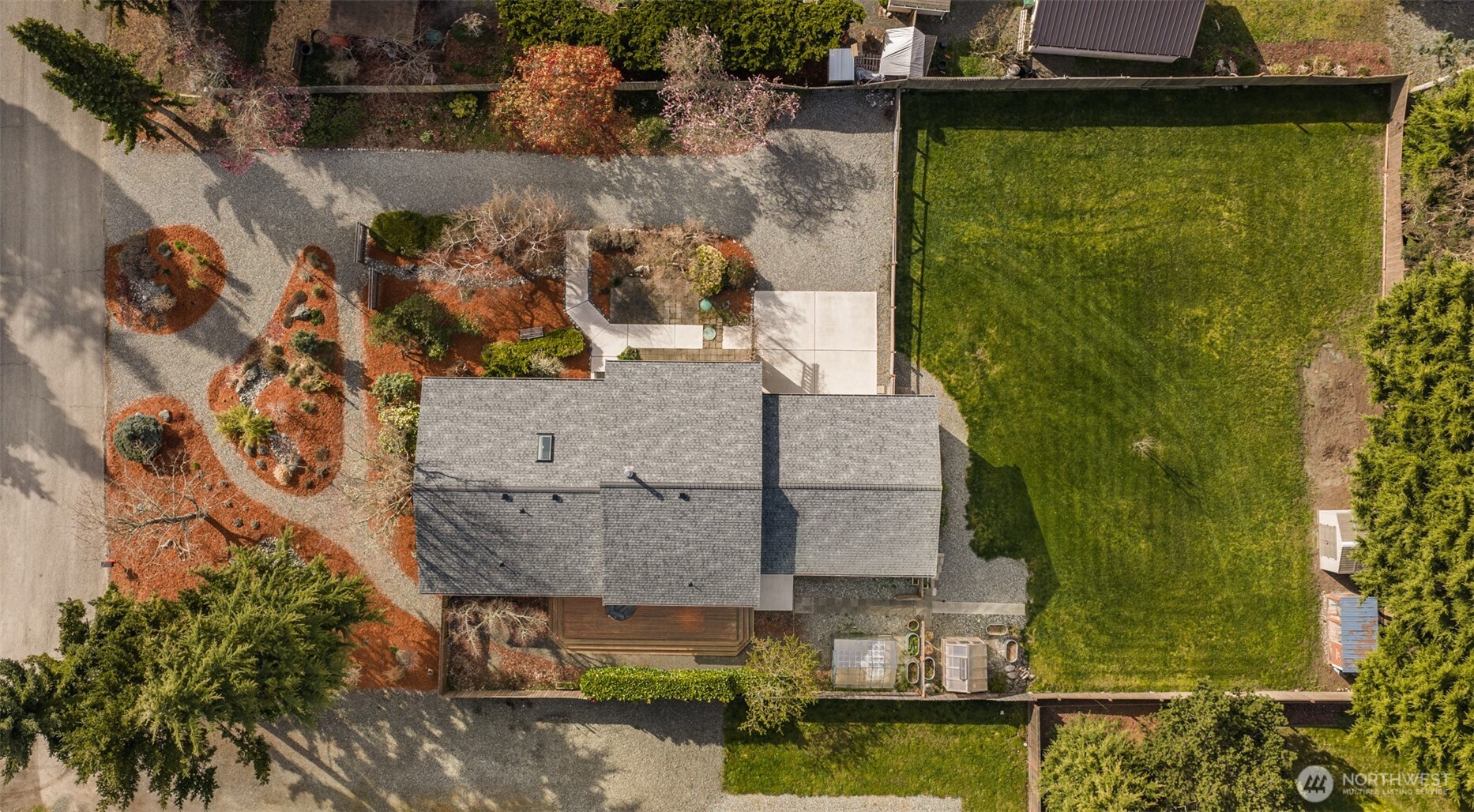 151 Nicole Place Sequim, WA 98382 - Photo 40 of 40 an aerial view of a house with a yard