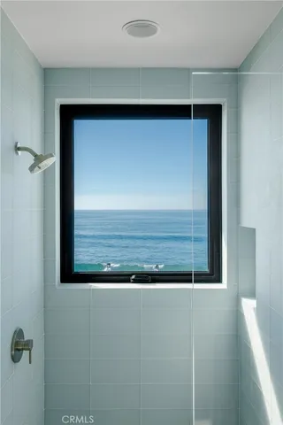 a view of balcony with furniture