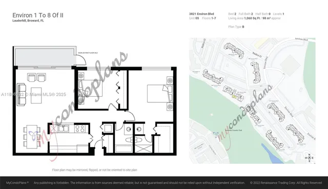 $120,000 | 3821 Environ Boulevard, Unit 505, Lauderhill, FL 33319