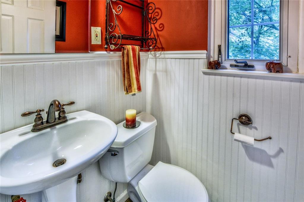 109 Deimling Road Pittsburgh, PA 15229 - Photo 19 of 23 Half Bath with Beadboard Detail on Main Floor
