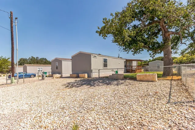 a view of a house with a patio