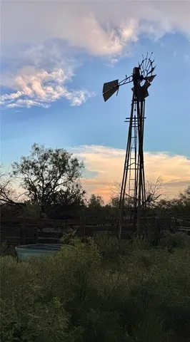 a view of a yard from a lake view