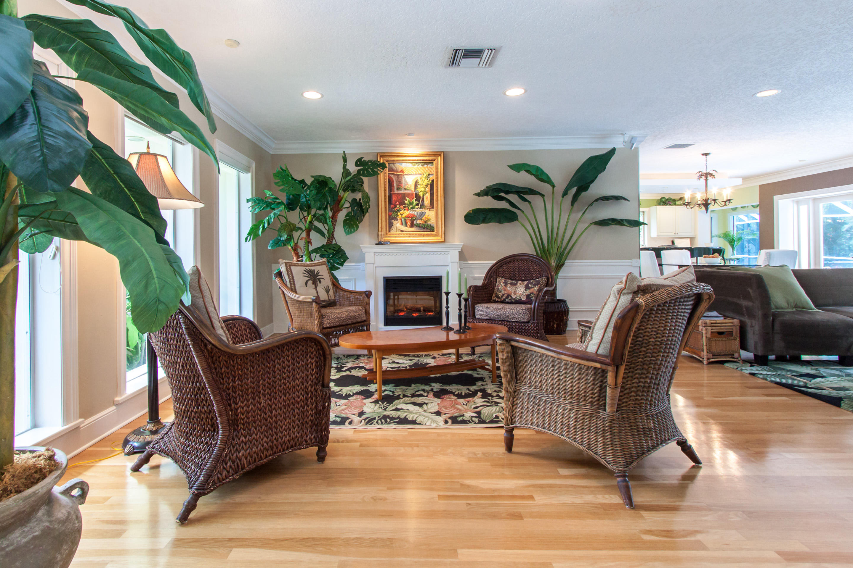 263 South Maya Palm Drive Boca Raton, FL 33432 - Photo 3 of 15 Liv Rm with Fireplace