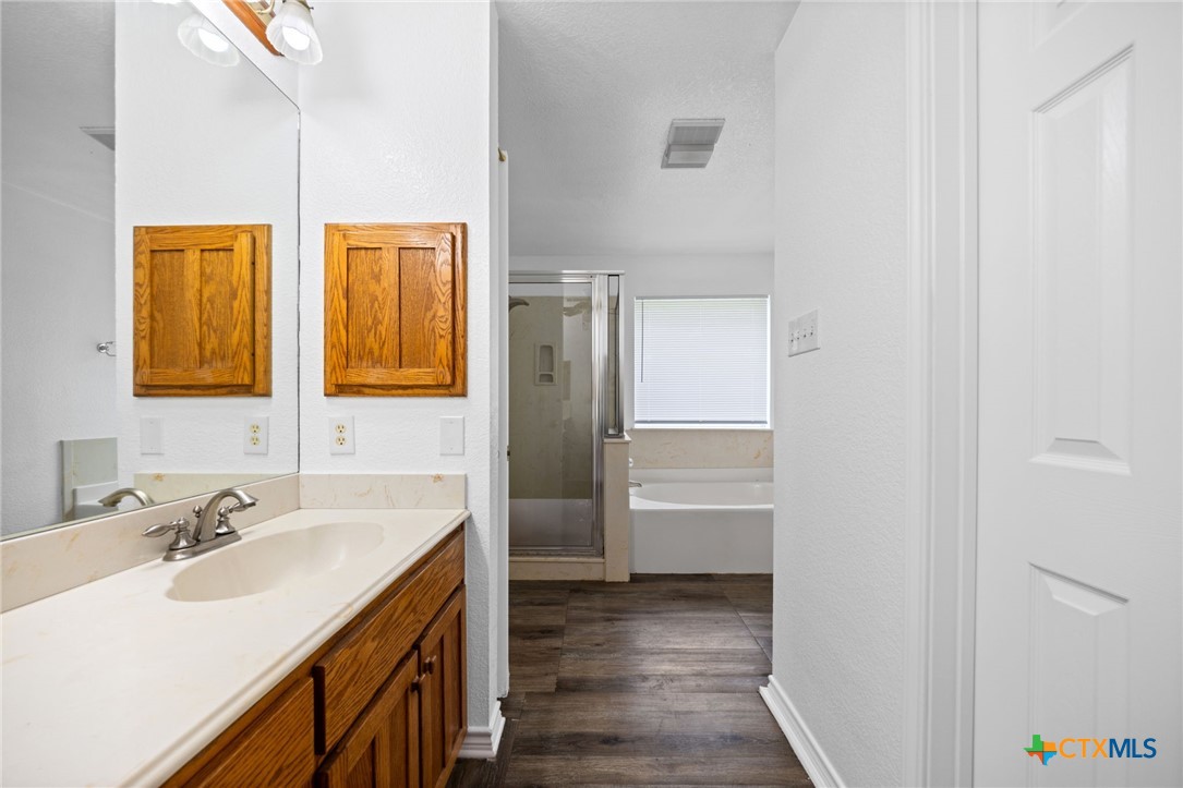 601 7 Ranch Road Salado, TX 76571 - Photo 40 of 44 a bathroom with a sink and a mirror