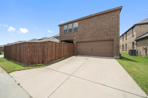 a backyard of a house