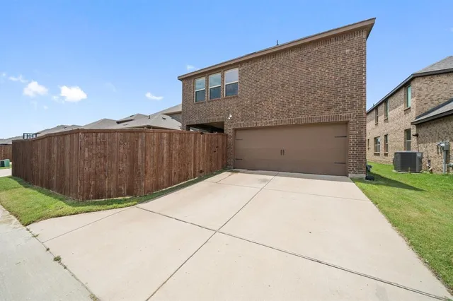 a backyard of a house