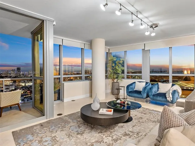 an aerial view of a city