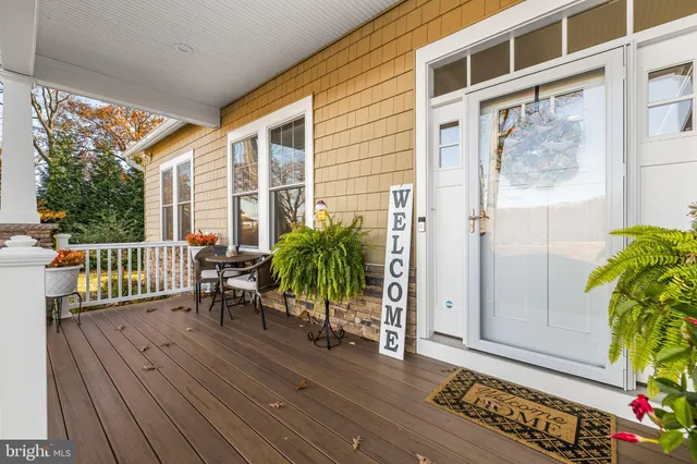 a view of a balcony with chairs