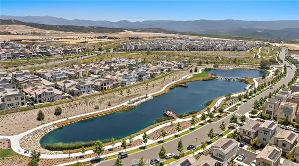 a view of city and mountain