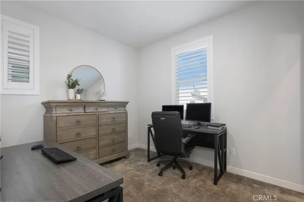 a view of workspace with a window