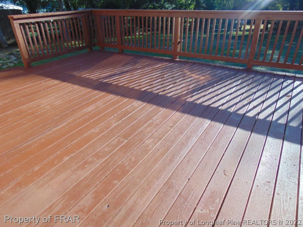 5313 Harding Drive Hope Mills, NC 28348 - Photo 16 of 26 a view of wooden deck