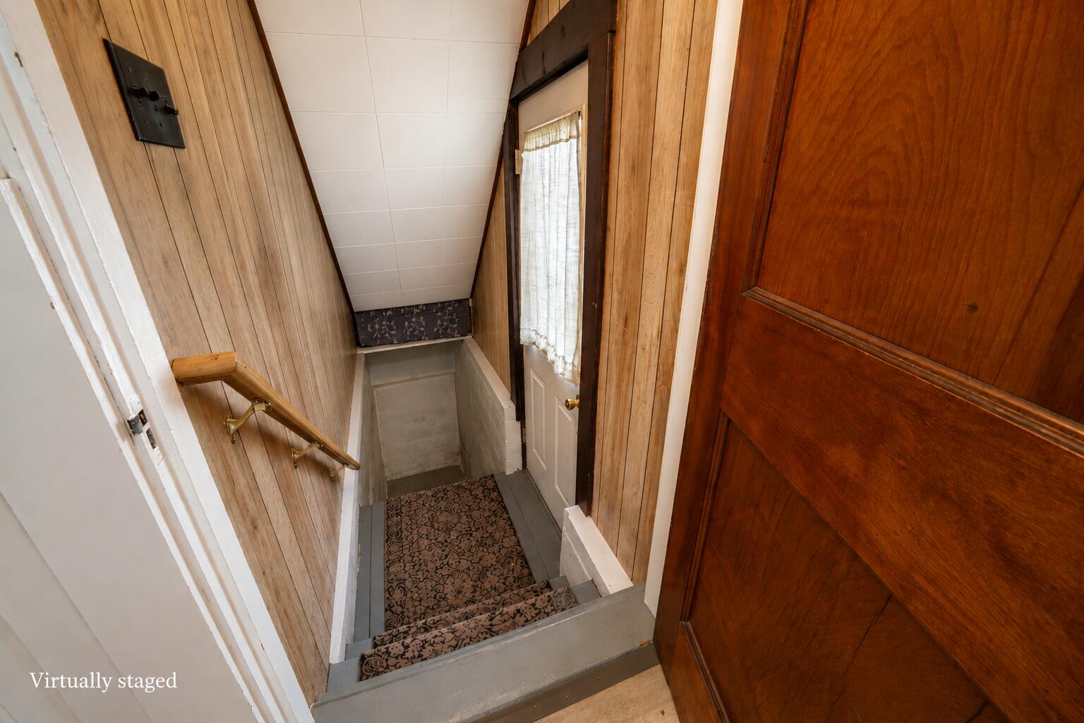 744 Hammond Street Bangor, ME 04401 - Photo 50 of 53 145 744 Hammond St Bangor Basement stair
