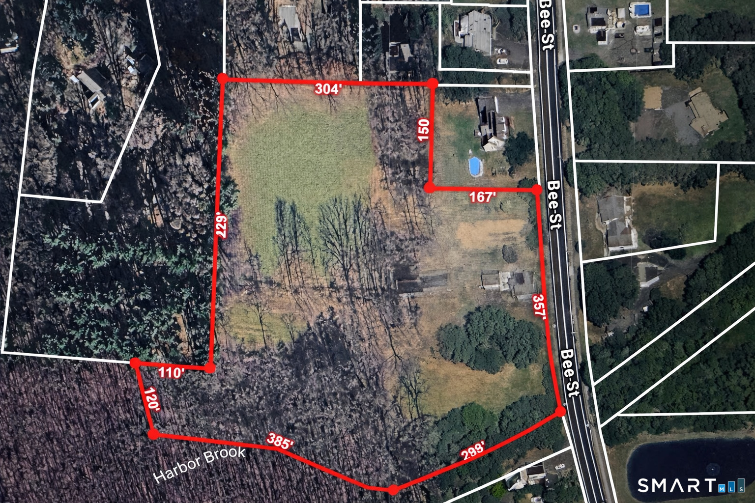 834 Bee Street Meriden, CT 06450 - Photo 15 of 33 Lot lines and measurements shown are approximate and based on publicly available data. Buyers to do their own due diligence.