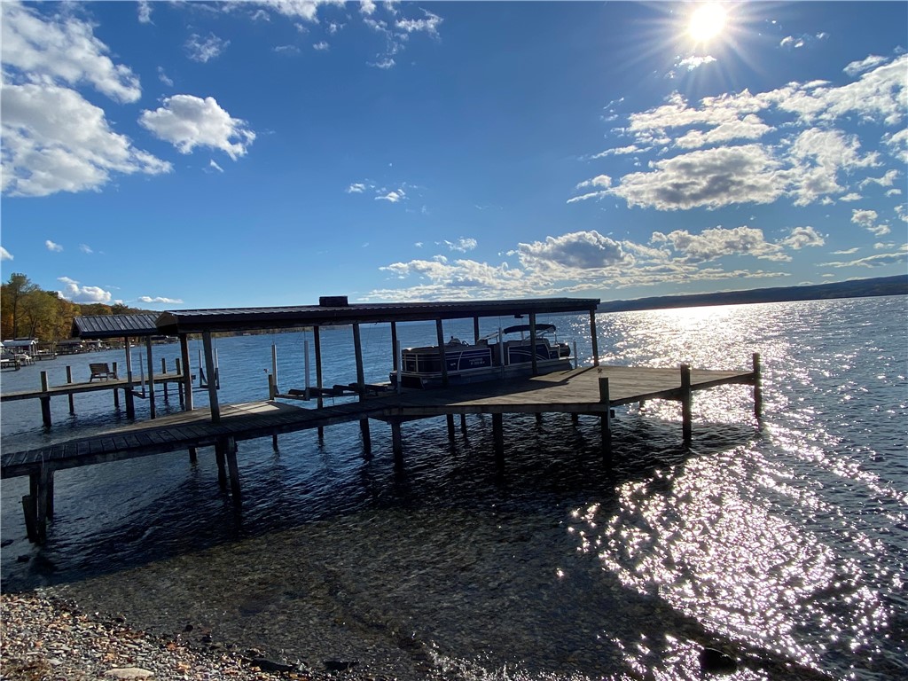 8681 Lower Lake Road Lodi, NY 14860 - Photo 38 of 46 Dock, Boathouse & Covered Jetski lift