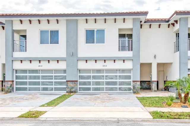 a front view of a building