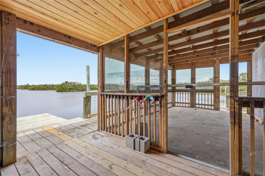 505 3rd Street Cedar Key, FL 32625 - Photo 18 of 37 a balcony view with a lake view