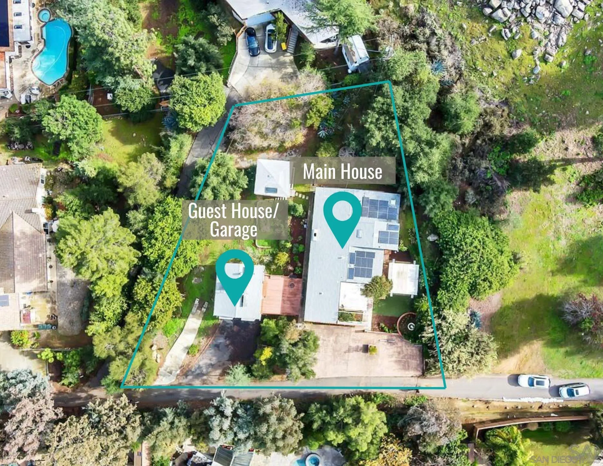 12731 Stone Canyon Road Poway, CA 92064 - Photo 2 of 44 a view of a outdoor space with sign board and street